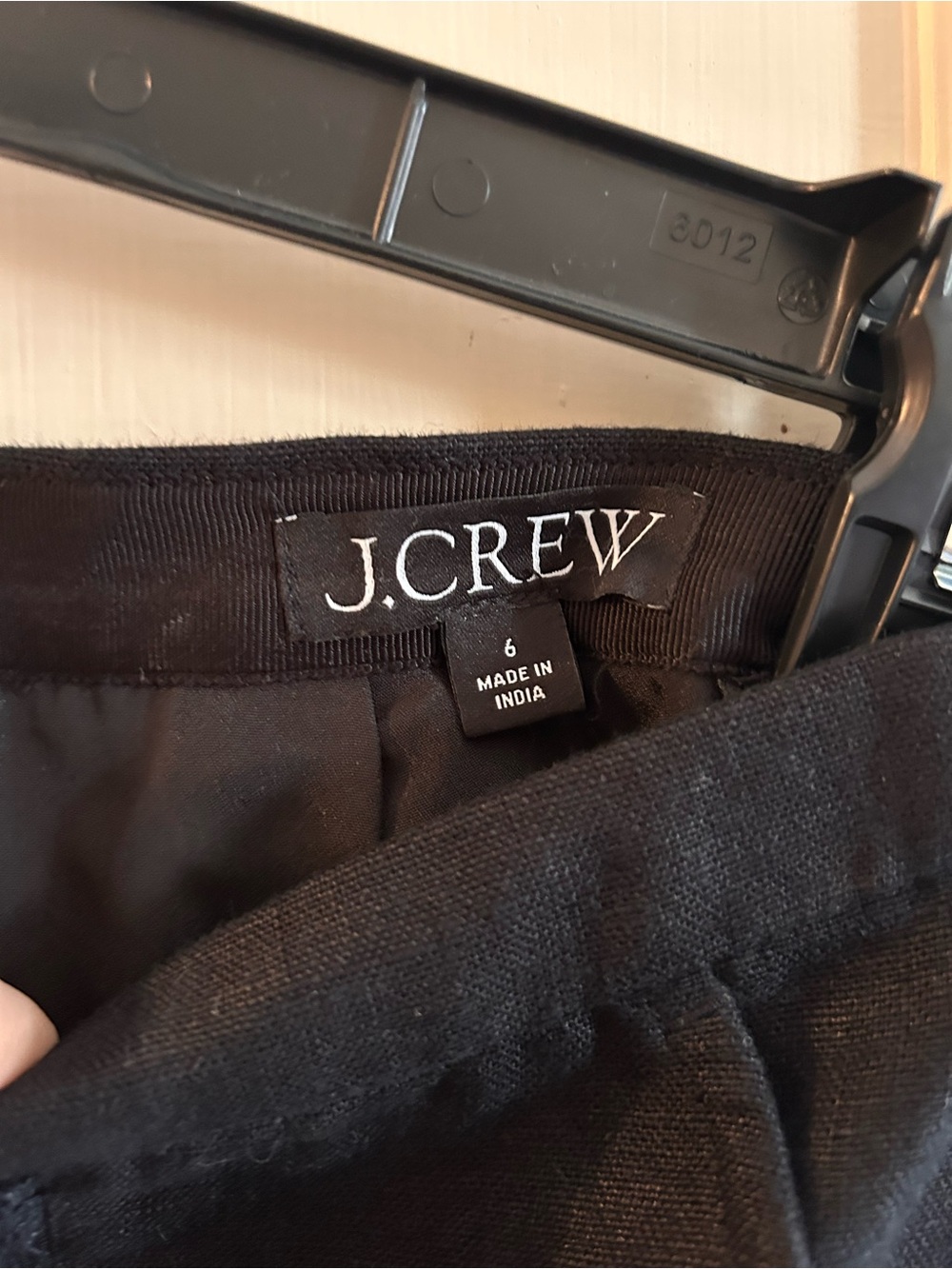 J. Crew Black Fringe-Trim Pencil Skirt - Picture 3 of 4